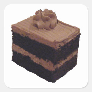Adesivo Quadrado Bolo de chocolate