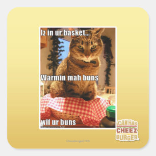 Adesivo Quadrado Bolos de mah aquecidos