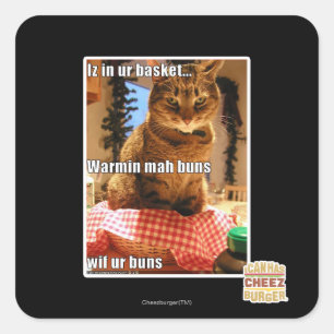 Adesivo Quadrado Bolos de mah aquecidos