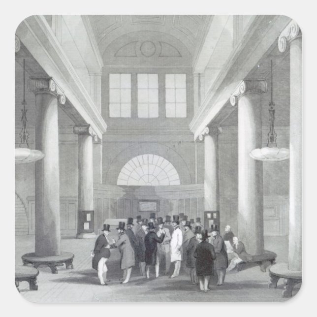 Adesivo Quadrado Bolsa de Valores (Frente)