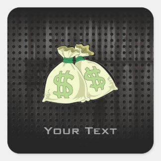 Adesivo Quadrado Bolsas de dinheiro; resistentes