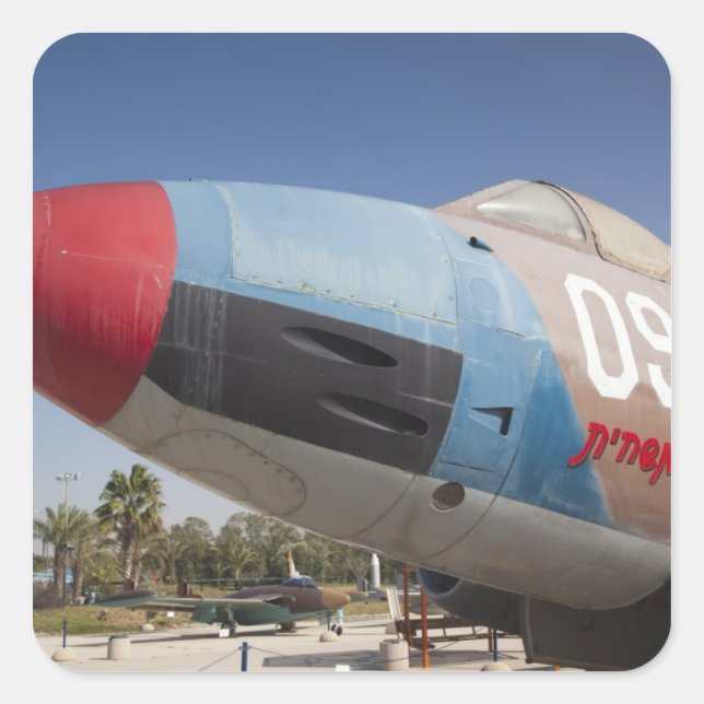 Adesivo Quadrado Bombardeiro de Vautour, construído em França (Frente)