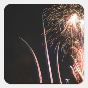 Adesivo Quadrado Bombeiros acendem o Memorial da Força Aérea