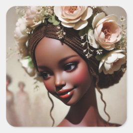 Adesivo Quadrado "Bonecas encantadas: Guardiões dos sonhos e Precio