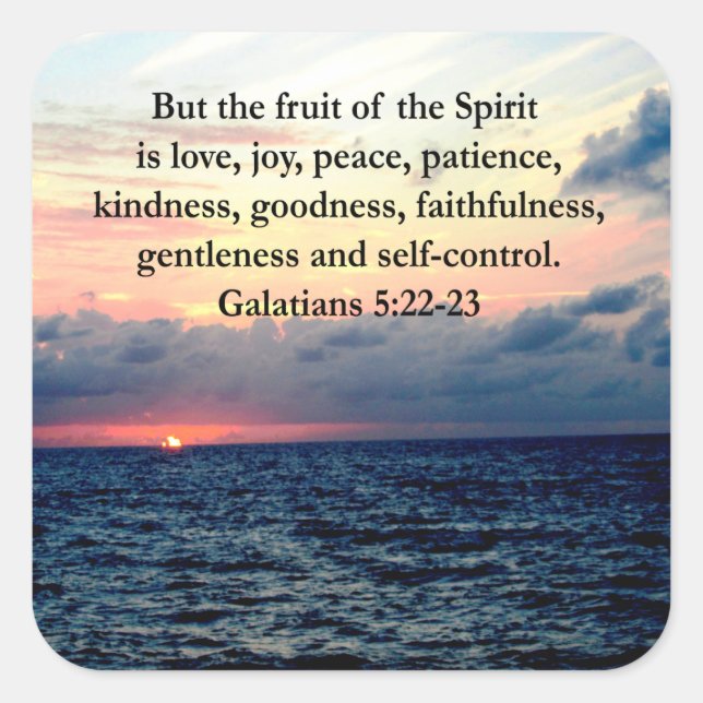 ADESIVO QUADRADO BONITAS FRUTAS GALÁTICAS DO ESPÍRITO (Frente)