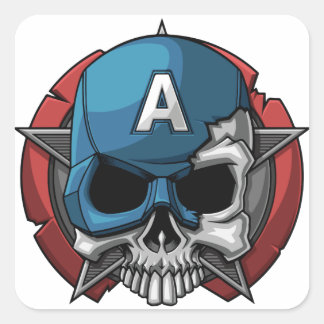 Adesivo Quadrado Bonito Feliz Halloween Stikers