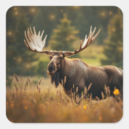 Adesivo Quadrado Bonsome Moose