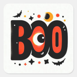 Adesivo Quadrado Boo Stickers