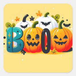 Adesivo Quadrado Boo Stickers