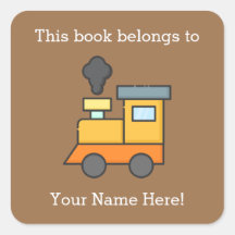 Bookplate Choo Train