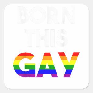 Adesivo Quadrado Bor LGBTQ Rainbow Queer da Orgulho gay