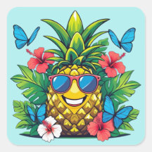 Borboleta de abacaxi tropical