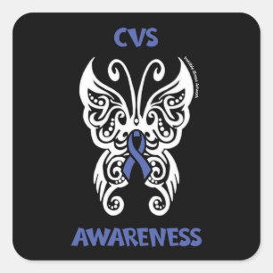 Adesivo Quadrado Borboleta/Tribal...CVS