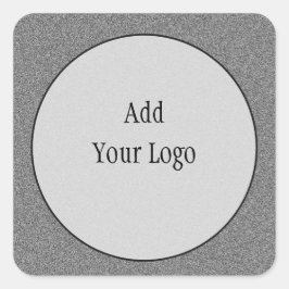 Adesivo Quadrado Borda de Cinza Pedra com Vinheta Leve Center