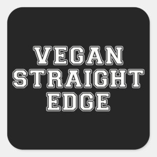 Adesivo Quadrado Borda do Hetero Vegan