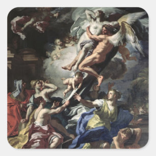 Adesivo Quadrado Boreas que sequestra Oreithyia