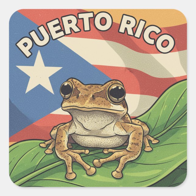 Adesivo Quadrado Boricua (Frente)