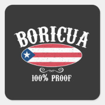 Boricua Porto Rico 100% Sticker