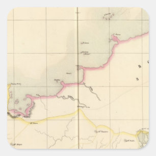 Adesivo Quadrado Bornéu Oceânia n.o 13