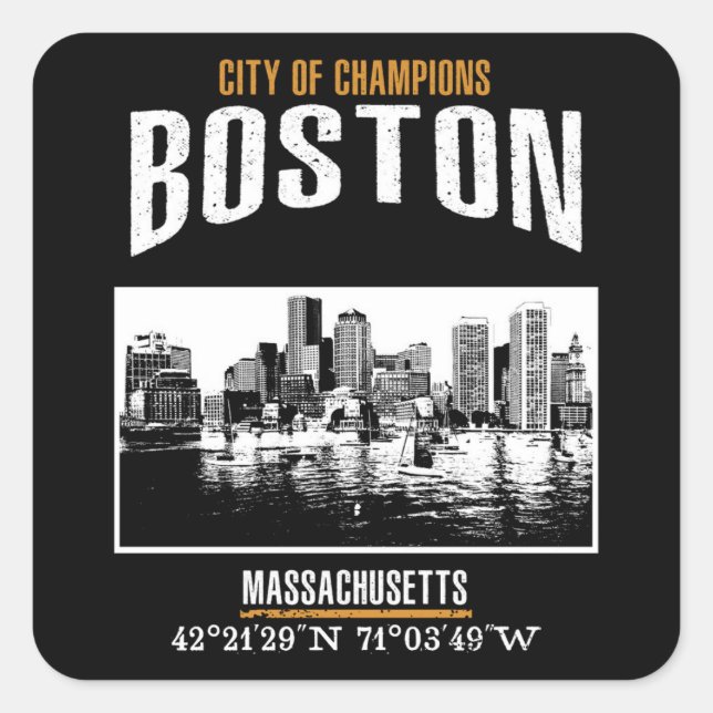 Adesivo Quadrado Boston (Frente)
