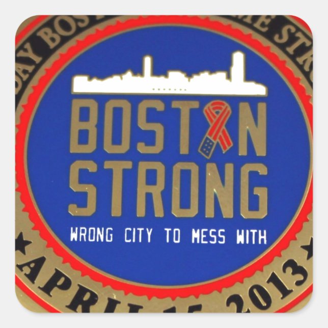 ADESIVO QUADRADO —BOSTON STRONG- (Frente)
