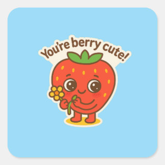 Adesivo Quadrado Botão Bonito Berry