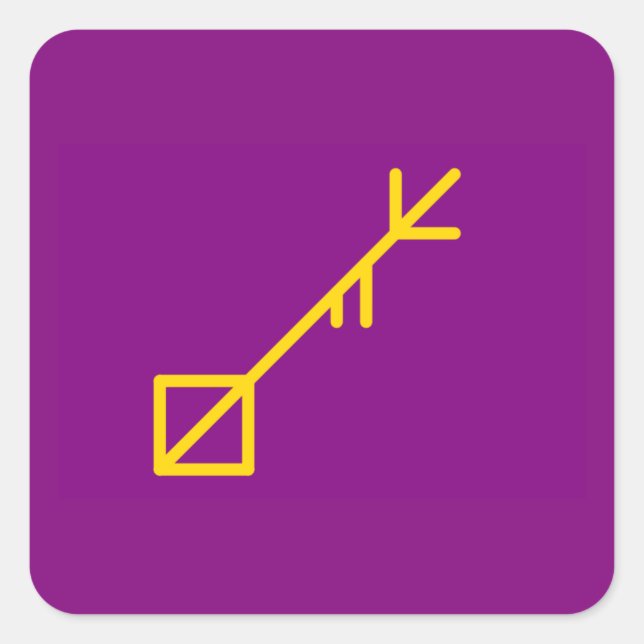 Adesivo Quadrado Botão redondo, pequena, ilha de Sessbonir de 1¼ po (Frente)