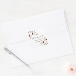 Adesivo Quadrado Bougainvillea Wedding Gifts & Favors Sticker