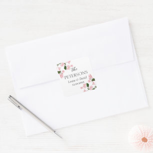 Adesivo Quadrado Bougainvillea Wedding Gifts & Favors Sticker