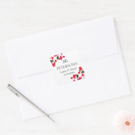 Adesivo Quadrado Bougainvillea Wedding Gifts & Favors Sticker