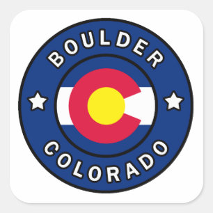 Adesivo Quadrado Boulder Colorado