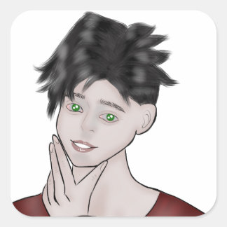 Adesivo Quadrado Boy Drawing