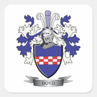 Adesivo Quadrado Boyd Family Crest Casaco de Armas