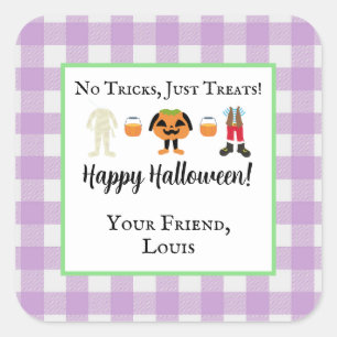 Adesivo Quadrado Boys Halloween Dag Stickers
