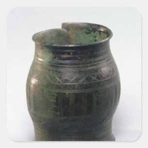 Adesivo Quadrado Braço em forma de caixa, cultura Hallstatt