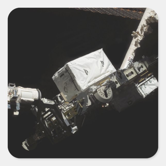 Adesivo Quadrado Braço robótico do sistema de manipulador remoto (Frente)