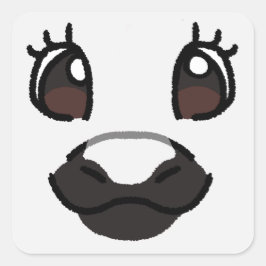 Adesivo Quadrado Branca Pony