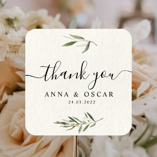 Adesivo Quadrado Branch Verde de Mola Verde Moderna