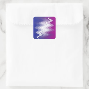 Adesivo Quadrado Branco púrpura azul