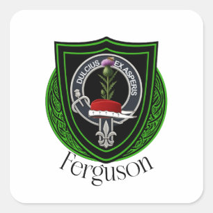 Adesivo Quadrado Brasão do Clã Escocês Ferguson 