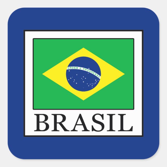 Adesivo Quadrado Brasil (Frente)