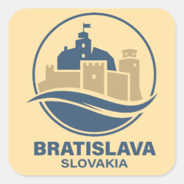 Adesivo Quadrado Bratislava Eslováquia Europa