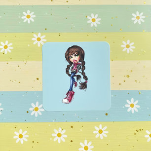 Adesivo Quadrado Bratz