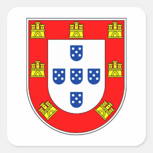 Adesivo Quadrado Brazão Portugal
