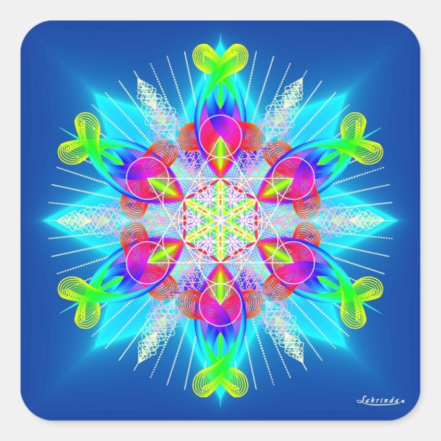 Adesivo Quadrado Breathe-In, Breathe-Out (Frente)