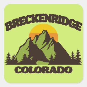 Adesivo Quadrado Breckenridge,Colorado