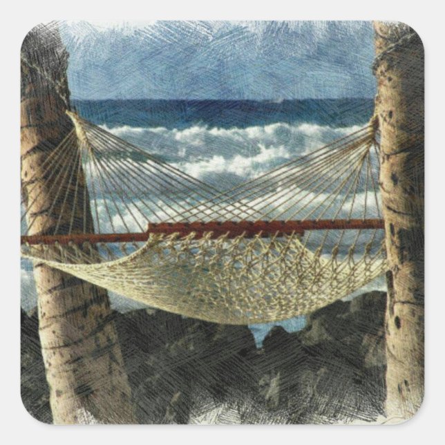 Adesivo Quadrado Breeze tropical (Frente)