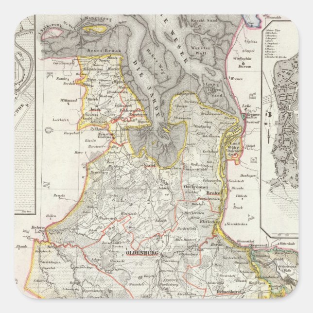 Adesivo Quadrado Bremerhaven Germany (Frente)