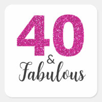 Brilhante rosa quente 40 e fabuloso | ANIVERSÁRIO