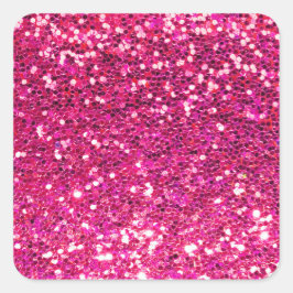 Adesivo Quadrado Brilho Rosa